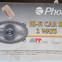 2 Altoparlanti a due vie Phonocar 50x2 W 90x150mm