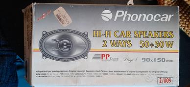 2 Altoparlanti a due vie Phonocar 50x2 W 90x150mm