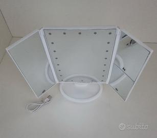 Specchio da trucco con luci led Beper da tavolo