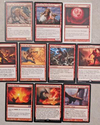 MTG lotto carte Magic rosse