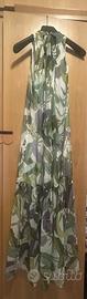 Abito donna, smanicate, fantasia, verde, taglia S