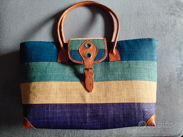 Borsa mare itessuto canapa