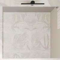 specchio con luce led profilo nero