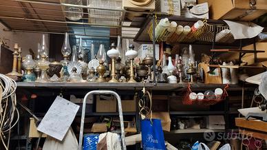 antiche lampade a petrolio, funzionanti