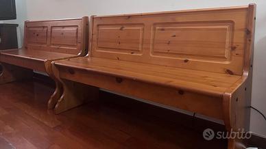 Panche in legno contenitore