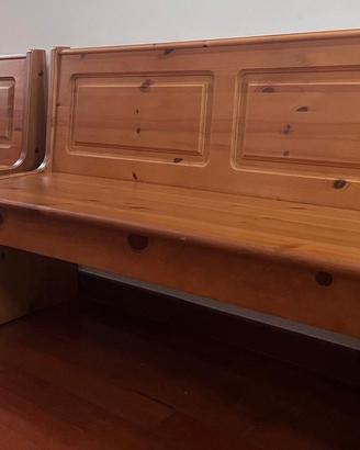 Panche in legno contenitore