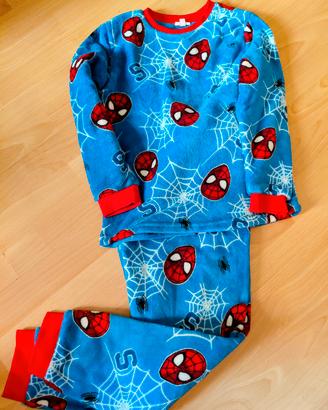 Pigiama pile Marvel spider-man 7/8 anni