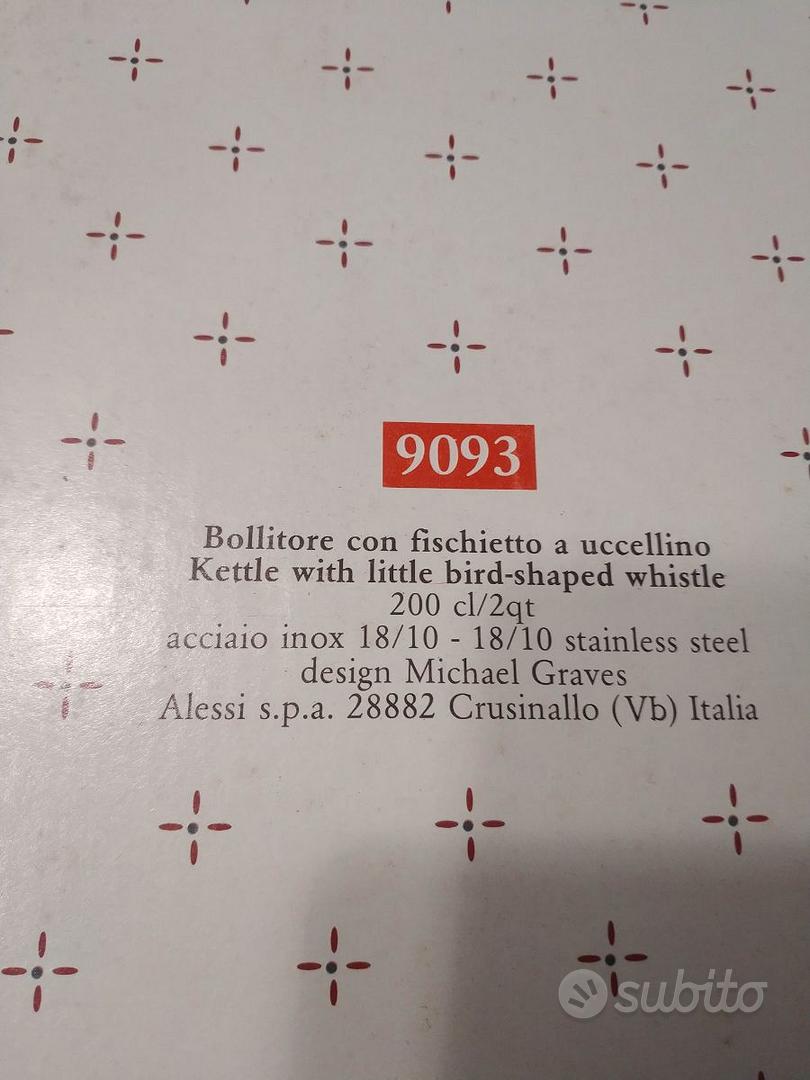 Bollitore Alessi 9093 in acciaio con fischietto - Arredamento e Casalinghi  In vendita a Torino
