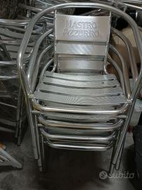 Sedie da esterno in alluminio