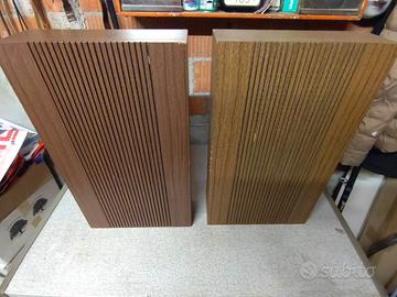 Coppia diffusori vintage anni 50-60 in legno alti