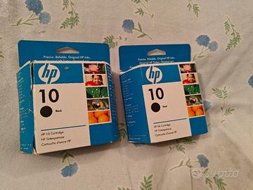 2x HP 10 Cartucce nere sigillate