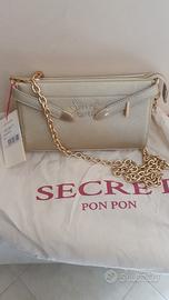 Borsa donna a tracolla * Secret Pon Pon  color oro