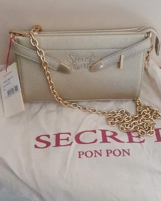 Borsa donna a tracolla * Secret Pon Pon  color oro