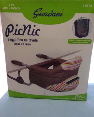 Seggiolino da tavolo picnic giordani