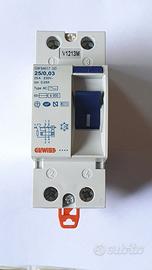 Interruttore Differenziale puro Gewiss da 25A 0,03