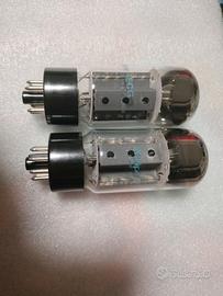 Coppia valvole el34 6ca7 made in USA botte grande