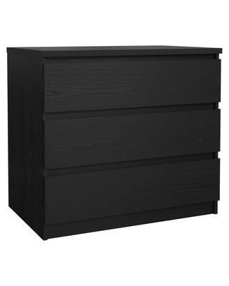 Cassettiera IKEA Malm 3 cassetti nera 80x78cm