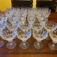 Servizio bicchieri di cristallo