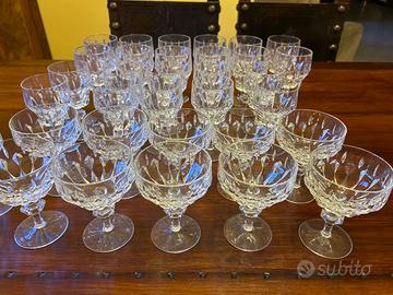 Servizio bicchieri di cristallo
