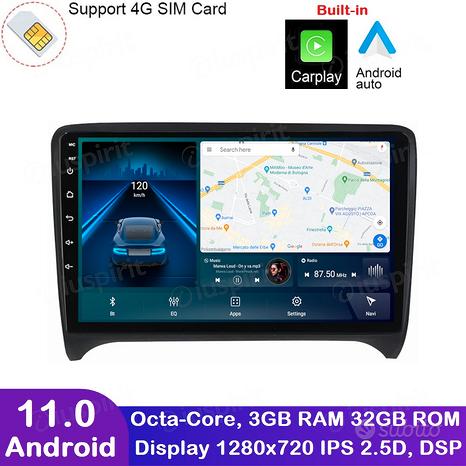 ANDROID autoradio navigatore Audi TT CarPlay GPS