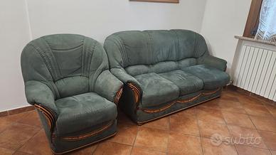 Divano letto con poltrona