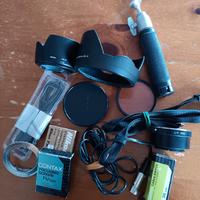 lotto accessori fotografici sony, contax, leica et