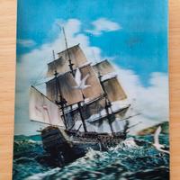 Cartolina 3D veliero 