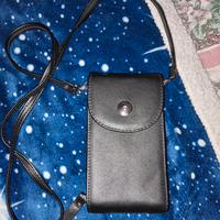 Mini borsa a tracolla / Portafoglio da collo nero