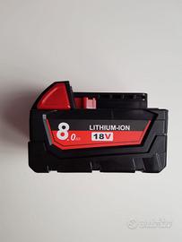 batteria Milwaukee M18 8Ah Nuova