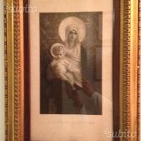 Stampa antica "La Vierge de la delivrance"