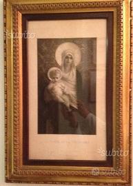 Stampa antica "La Vierge de la delivrance"