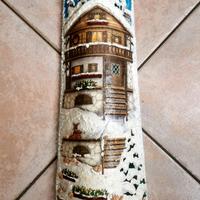 Tegola Decoupage Natalizia Chalet Pezzo unico