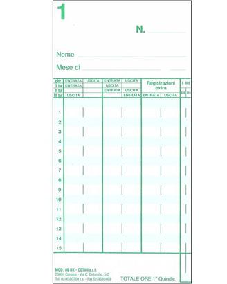 Cartellini COTINI mod. 86DX confezione sigillata