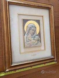 argento 999‰ Madonna L. Moroni 36x 42 cm