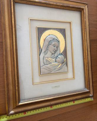 argento 999‰ Madonna L. Moroni 36x 42 cm