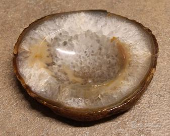 Posacenere in geode di agata Vintage anni 70