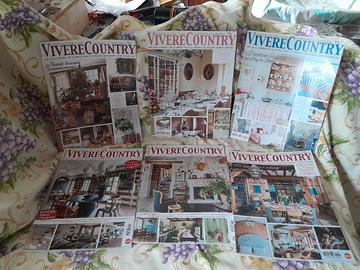 Nr. 6 riviste"Vivere Country"nuove(tot. € 8)