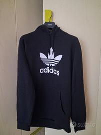 Felpa Adidas Originals nera con cappuccio (M)