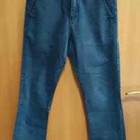 zara kids/ pantalone blu leggero/ 7 8 anni