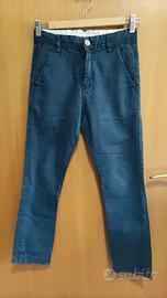 zara kids/ pantalone blu leggero/ 7 8 anni