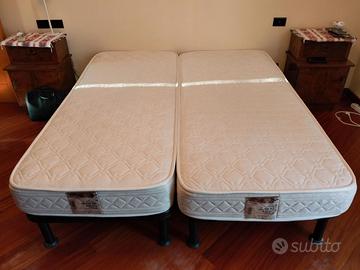 Letto matrimoniale con materassi 190×165cm