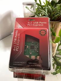 Scheda 4+1 Porte USB PCI Express NILOX