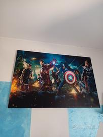 Tela Marvel  con struttura in legno  