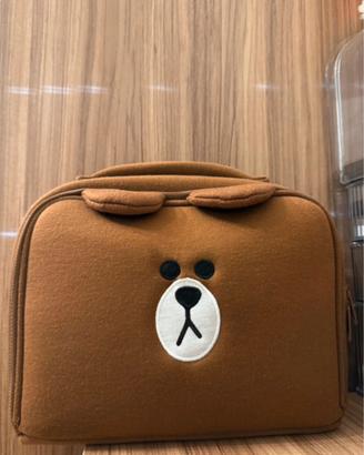 Borsa trucco portatile da viaggio capiente