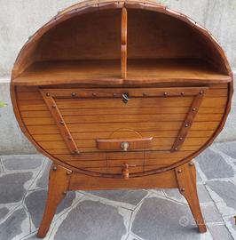Botte mobile bar portabottiglie vintage