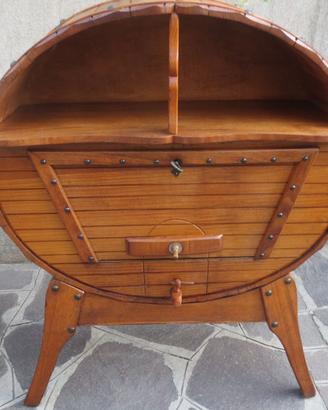 Botte mobile bar portabottiglie vintage