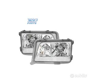 FARI MERCEDES CLASSE E W124 85-95 FONDO CROMATO