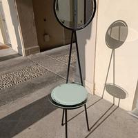 Tavolino da toilette nero in stile philippe Starck