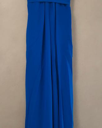 Abito lungo elegante Rinascimento blu royal – XS