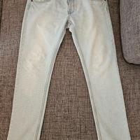 Jeans uomo 72D OVS Slim chiari taglia 52 size 36